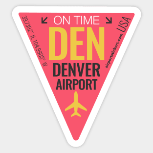 DEN airport code Sticker